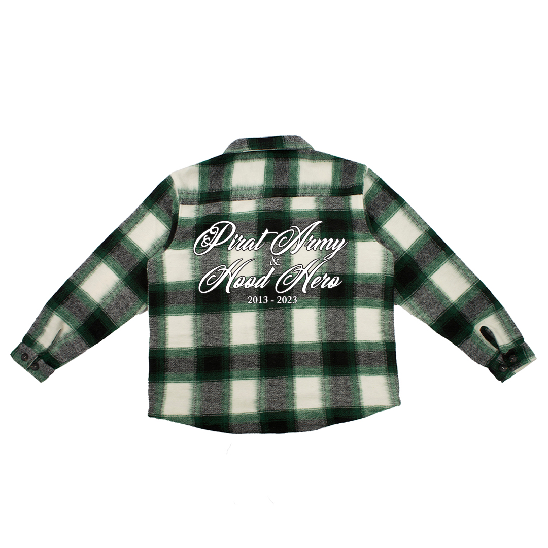 Flannel shirt Hood Army - Green