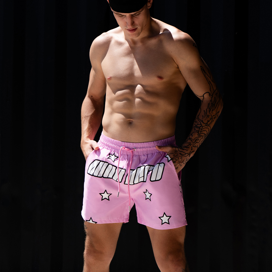 Men's Swimwear Star - Pink