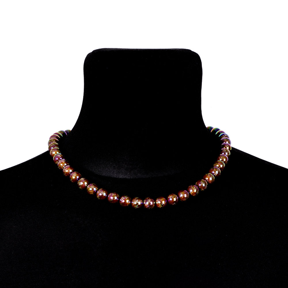 Pearl Chain Monogram - Brown