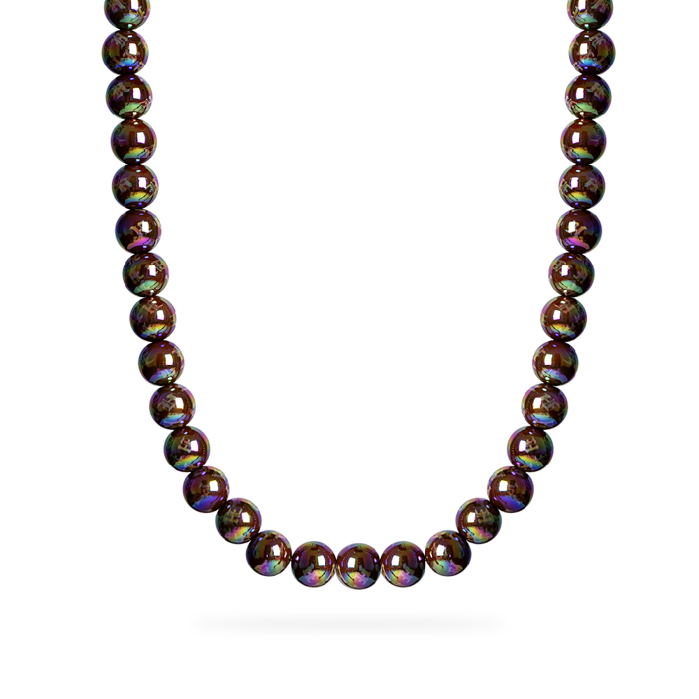 Pearl Chain Monogram - Brown