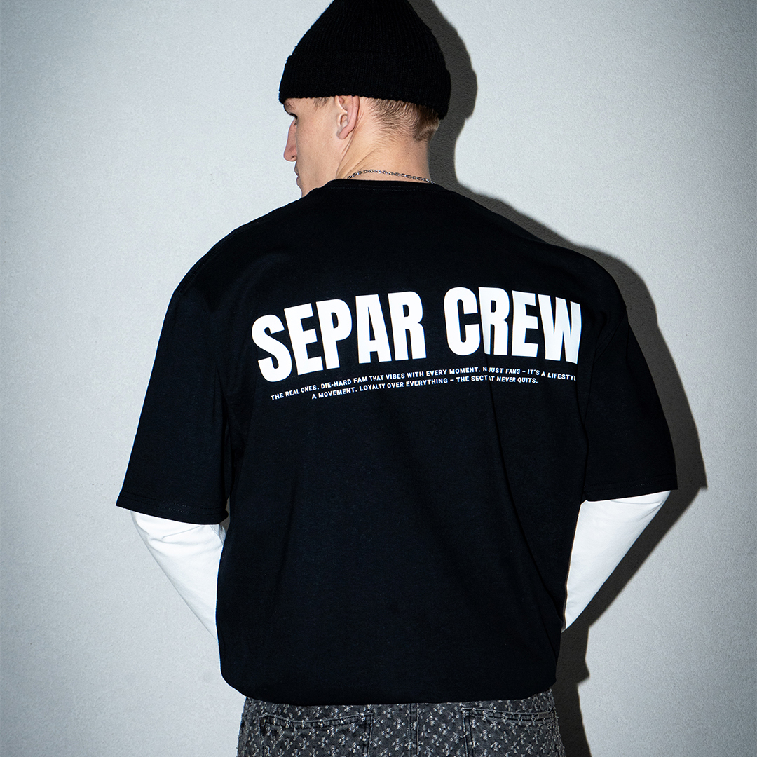 T-shirt Separ Crew 2.0 - Black