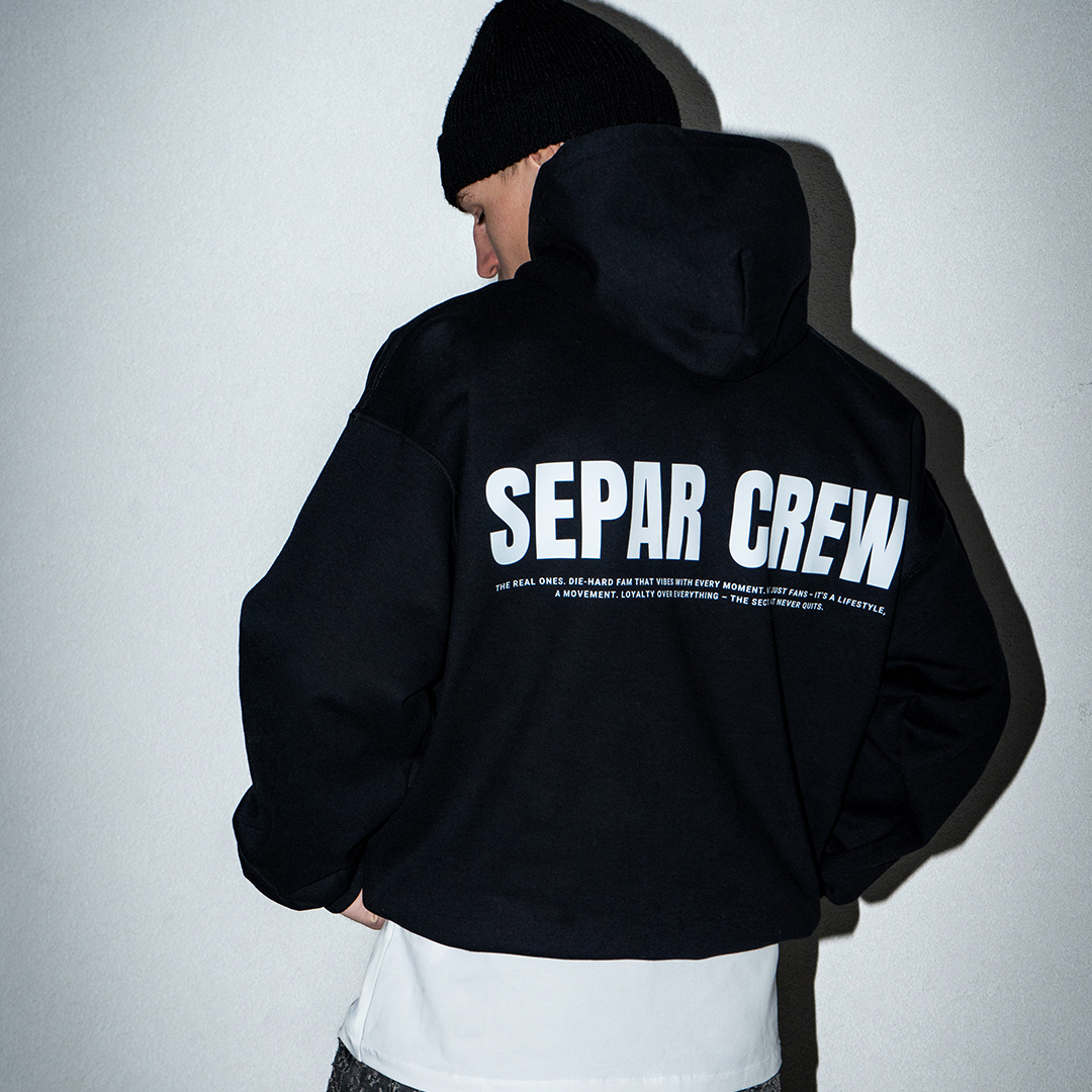 Hoodie Separ Crew 2.0 - Black